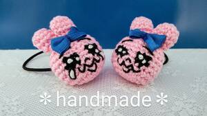  hand made knitting * hair elastic 2 piece collection *........ manner 