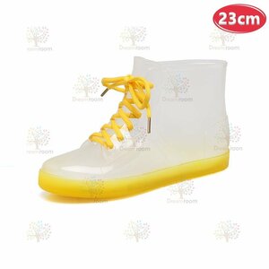 stylish * sneakers rain boots K-379[23cm] boots lady's girl rain shoes rainy season 