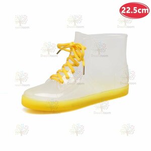 お洒落☆スニーカー レインブーツ K-379【22.5cm】長靴 レディース 女の子 雨靴 梅雨