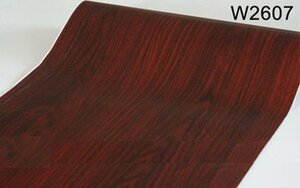 【50m 】木目調 赤茶 w2607 壁紙シール アンティーク 木目 リメイクシート 板 柄 ウォールステッカー 防水