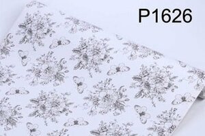 【50m】p1626 フラワー 花柄 パターン 壁紙 シール リフォーム 多用途 ウォールステッカー はがせる リメイクシート