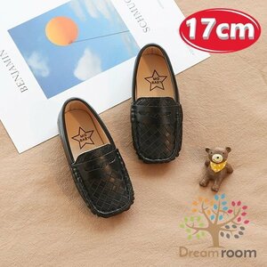 kids сетка Loafer обувь [ черный 17cm] обувь формальный вязаный кожзаменитель входить . тип кожа 