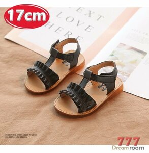 kids slip prevention attaching frill belt sandals [ black 17cm] Korea child clothes Kids slip prevention attaching frill belt formal girl 