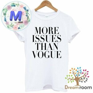 折り返し袖がおしゃれ！デザイン プリントTシャツ 15wh 【M】 Tシャツ トップス