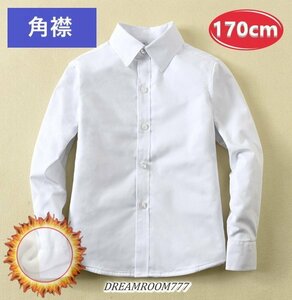  теплый ~.! обратная сторона ворсистый * угол воротник блуза [170cm] рубашка белый рубашка школьная форма формальный праздничные обряды форма 