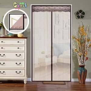  automatic opening and closing * anywhere installation OK! screen door curtain 200cm×240cm magnet mosquito . insect touch fasteners eyes .. insect repellent net I-038