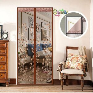  automatic opening and closing * anywhere installation OK! screen door curtain 80cm×210cm magnet mosquito . insect touch fasteners eyes .. insect repellent net I-050
