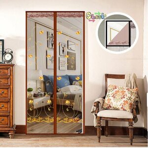  automatic opening and closing * anywhere installation OK! screen door curtain 100cm×220cm magnet mosquito . insect touch fasteners eyes .. insect repellent net I-044