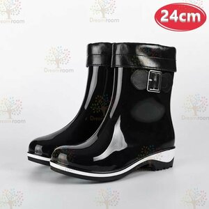 Cute* design rain boots K-370[24cm] boots lady's girl rainy season 