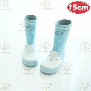 kids pastel animal rain boots K-371-bl[ blue 15cm] boots child girl rainy season rain shoes 