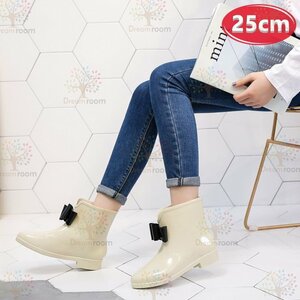 Cute* design rain boots K-337[25cm] boots lady's girl rainy season 