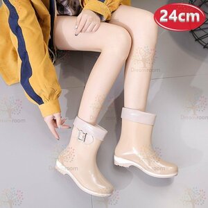 Cute* design rain boots K-364[24cm] boots lady's girl rainy season 