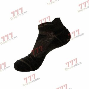  lady's ventilation nonslip socks for sport socks [K-304 black ] running walking woman cotton free size 