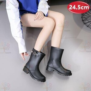 Cute* design rain boots K-343[24.5cm] boots lady's girl rainy season 