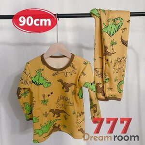 ｋｉｄｓ 裏起毛 あったか ルームウェアー 上下 2点SET 長袖 【90cm 】子供 厚地 厚手 総柄 キッズ パジャマ 男の子 女の子 K-274-05