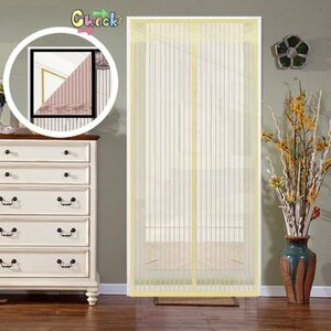  automatic opening and closing * anywhere installation OK! screen door curtain 90cm×205cm magnet mosquito . insect touch fasteners eyes .. insect repellent net I-039