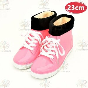  stylish * sneakers rain boots K-396[23cm] boots lady's girl rain shoes rainy season 