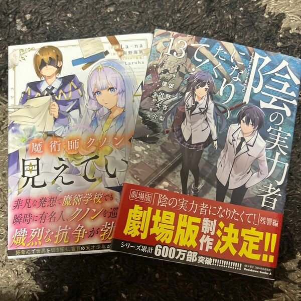 婚約者が浮気相手と駆け落ちしました。王子殿下に溺愛されて幸せなの〜１、魔術師クノンは見えている４ 陰の実力者になりたくて！　１３ 