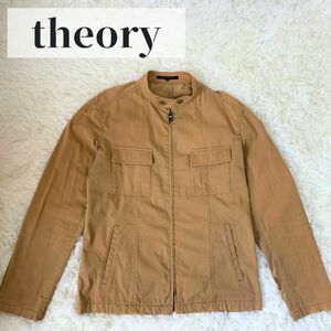 【高級】 theory セオリー ジップアップ ジャケット 38サイズ ジャケット アウター 古着 ブルゾン