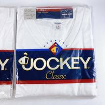 【未開封】JOCKEY Classic Vネック シャツ LAサイズ（チェスト96～104）２枚セット　無地　白シャツ_画像2