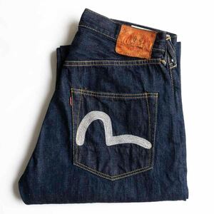 【雰囲気抜群/濃紺】EVISU 【LOT.2000 デニムパンツ】33×35 エビス ジーンズ カモメ 2405150