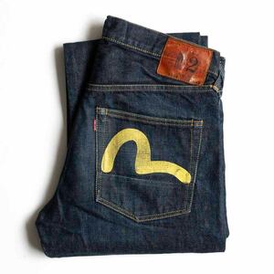 【雰囲気抜群/濃紺】EVISU 【LOT.2000 デニムパンツ】33×35 エビス ジーンズ カモメ 2405124