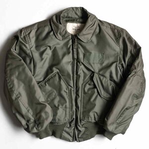 【雰囲気抜群】US ARMY USAF【80s CWU-45/P】 M フライトジャケット ミリタリー ワッペン 米軍 古着 2405216