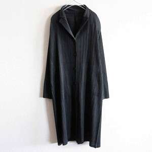 【極美品】 PLEATS PLEASE【 プリーツ コート】 SIZE:3 プリーツプリーズ ISSEY MIYAKE 2405273