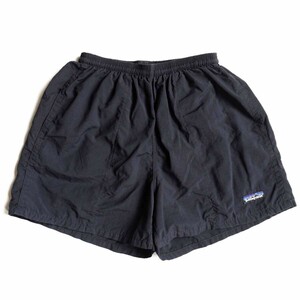 【90s/USA製】PATAGONIA【Baggies Shorts】 S パタゴニア ブラック バギーズ ショーツ アメリカ製 古着 u2405125