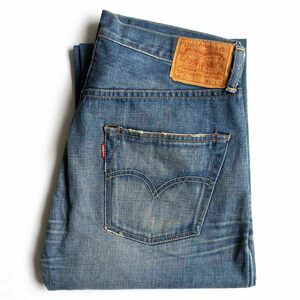 【雰囲気抜群/加工モデル】 LEVI'S VINTAGE CLOTHING【 55501 / 501XX ビッグE デニムパンツ 】34×36 旧日本製 リーバイス wl 2405559