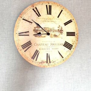フランス ボルドーのシャトージュリアン絵柄 クラッシク掛け時計(復刻品)の画像1