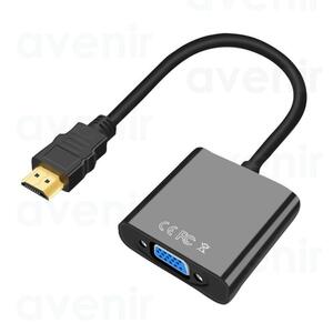 HDMI-VGA 変換ケーブル vga hdmi 変換アダプタ ブラック