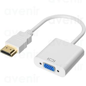 HDMI-VGA 変換ケーブル vga hdmi 変換アダプタ ホワイト