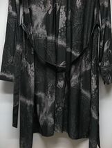 kiryuyrik キリュウキリュウ Paisley Print Flare Long Shirt BKGRY M ペイントシャツ カジュアル オシャレ KQ-HB24-900_画像4