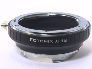 FOTOMIX lens mount adaptor Nikon AI mount lens - Leica M mount conversion Nikon AI - Leica M