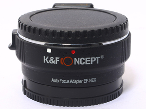 K&F Concept オートフォーカス マウント アダプター キヤノン EOSマウント レンズ → ソニー Eマウント Canon EF - SONY NEX ジャンク品