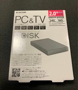 エレコム外付けHDD 2TB 新品未使用未開封　ELP-CED020UBK