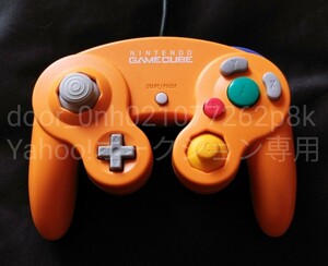 中古周辺機器 任天堂 NINTENDO GAMECUBE CONTROLLER ORANGE ゲームキューブ 専用コントローラー オレンジ DOL-003 動作確認済み 