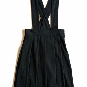 《美品》BLACK COMME des GARCONS ブラック コムデギャルソン 吊りスカート プリーツスカート ウール XS