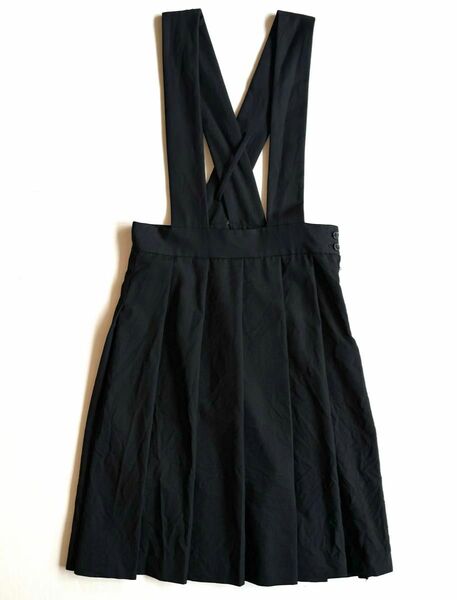 《美品》BLACK COMME des GARCONS ブラック コムデギャルソン 吊りスカート プリーツスカート ウール XS