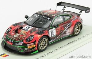 ◆未開封品！ベルギーSpark Model 特注！1/43 Porsche / ポルシェ 911 GT3R Modena-Motor sports 2019年スパ24時間レース