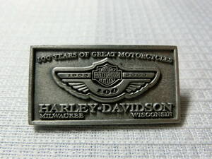 ハーレーダビッドソン　HARLEY　DAVIDSON 100周年記念　限定モデル　ピンバッジ　アメリカ製