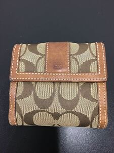 杉本 4月No.163 COACH 財布 二つ折り財布 モノグラム ウォレット 