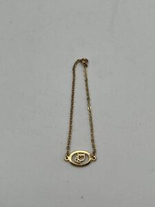 曽我部4月No.269Christian Dior クリスチャンディオールネックレスアクセサリーCDロゴゴールドカラー ペンダント総重量約2.4g全長約18.5m