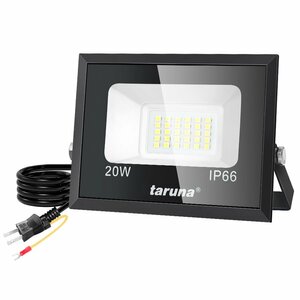  immediate payment!LED floodlight 20W 200W corresponding thin type crime prevention light daytime light color 6000K working light waterproof outlet type outdoors wide-angle free rotation garden parking place free shipping 2 piece 