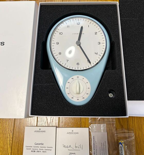 新品【即決/送料込】JUNGHANS Max Bill Kitchen Clock ユンハンス マックスビル キッチンクロック●掛け時計/バウハウス/北欧/おしゃれ