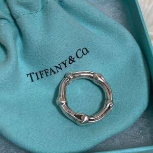 美品 Tiffany&co. Tiffany ティファニー 指輪 ナロー リング バンブー 竹 silver 925 シルバー925 アクセサリー ユニセックス