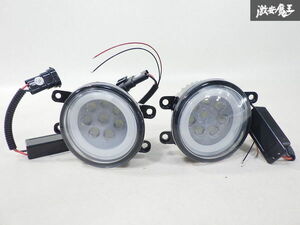 社外 ZRR80W 80 ノア ヴォクシー エスクァイア LED イカリング フォグライト フォグランプ フォグ 左右セット 即納