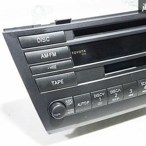 保証付 トヨタ 純正 GX110 ヴェロッサ CD カセット プレーヤー デッキ オーディオ 86120-2A460 即納の画像2