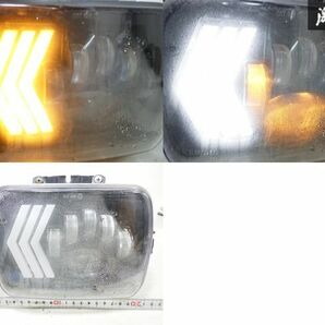 社外 汎用 ヘッドライト ヘッドランプ ウインカー LED インナーブラック 左右セット 即納 ラングラーの画像9